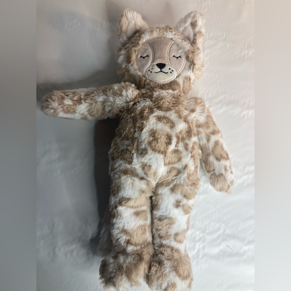 Slumberkins Lynx Kin Spotted Plush Self Expression Beige Leopard Cat Toy Slumber